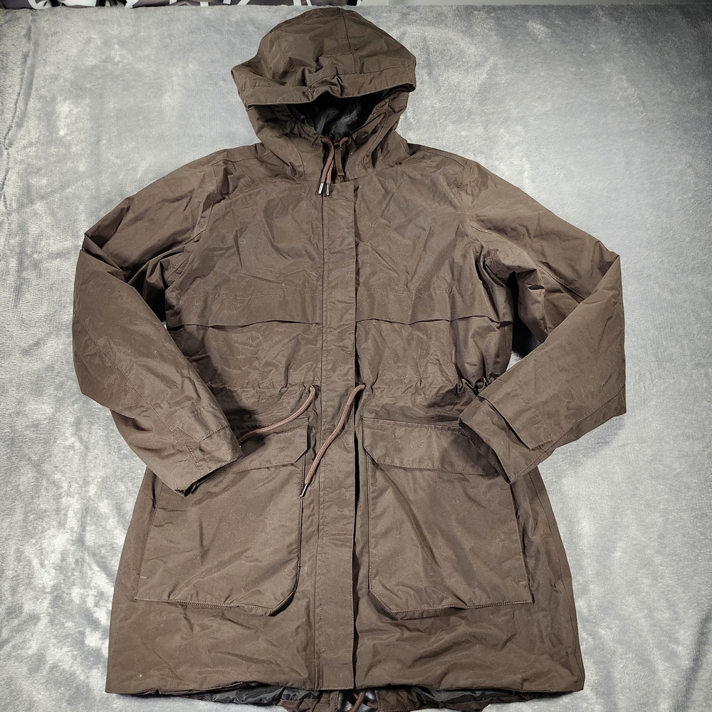 Helly Hansen Westport Jacket Brown Raincoat Waterproof Womens Extra Large